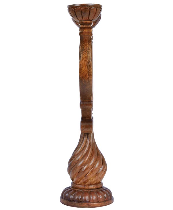 Carved Candle Stand Platear