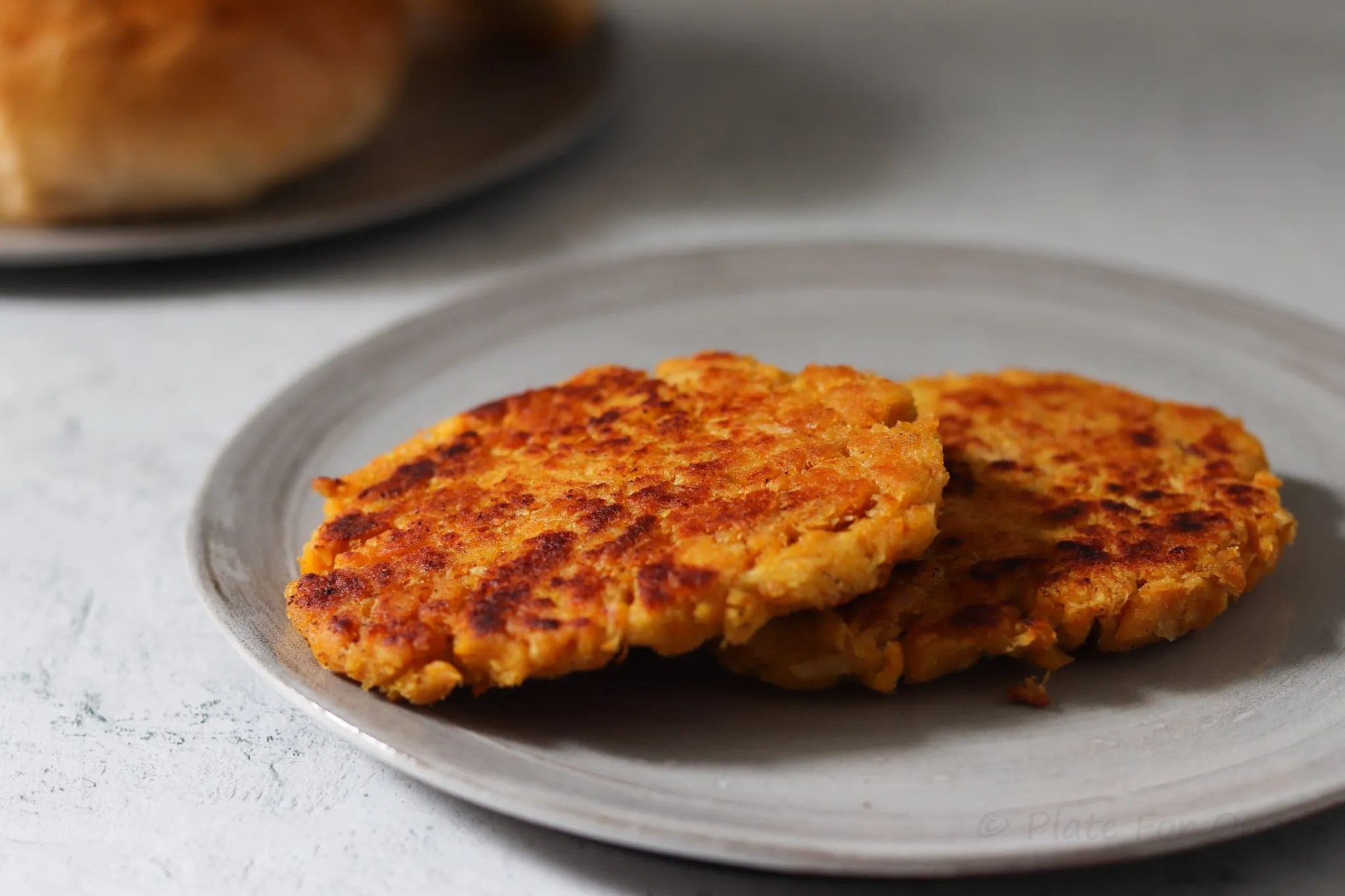 Tuna Patties Plate For One