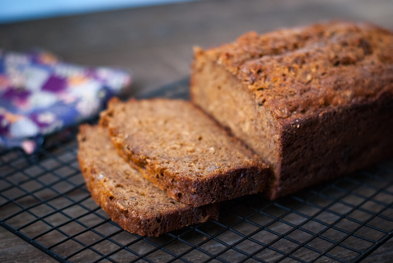 Molasses BananaOat Bread Plate Full of Grace