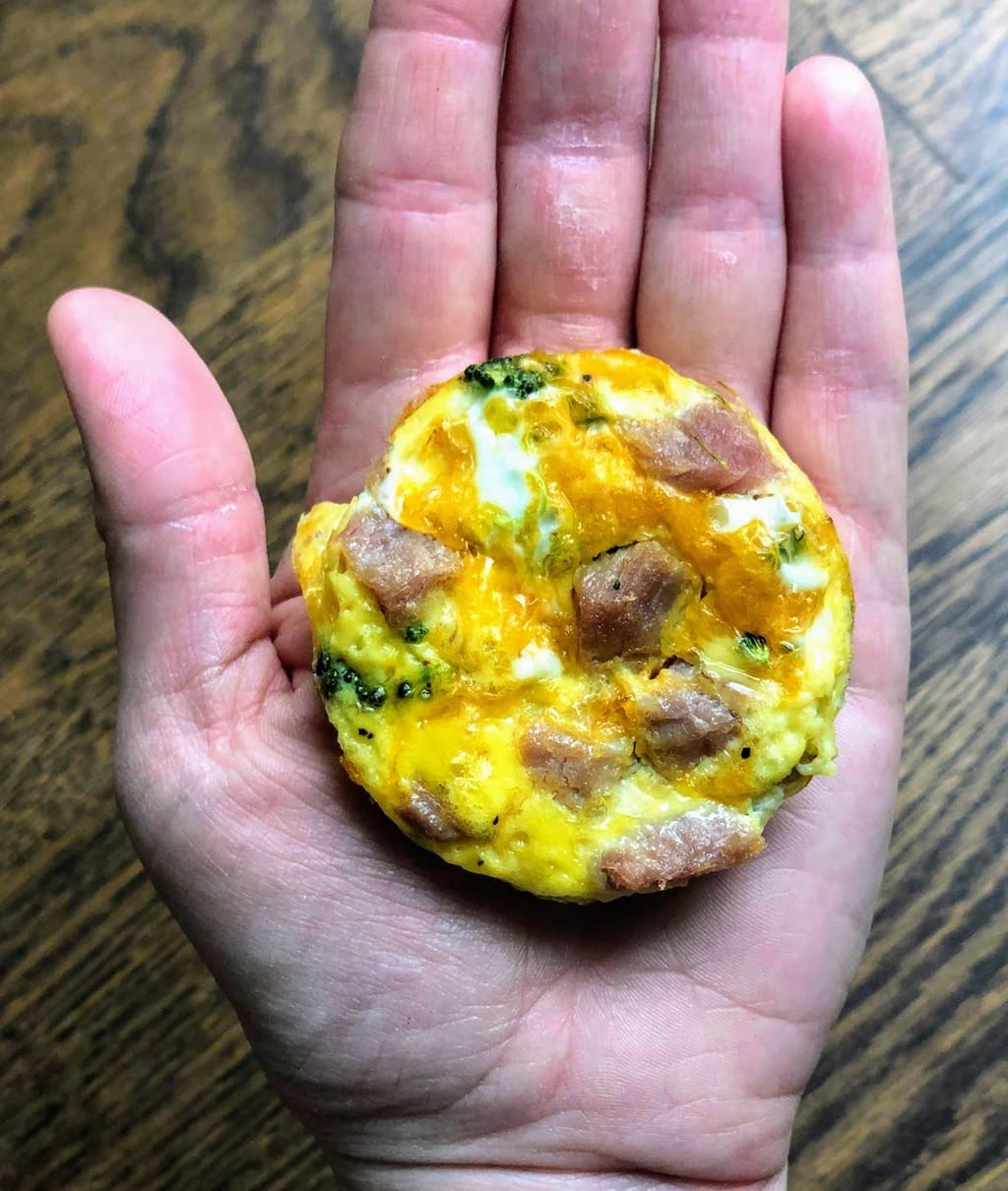 The Best Mini Egg Bites with Ham and Cheese Platein28