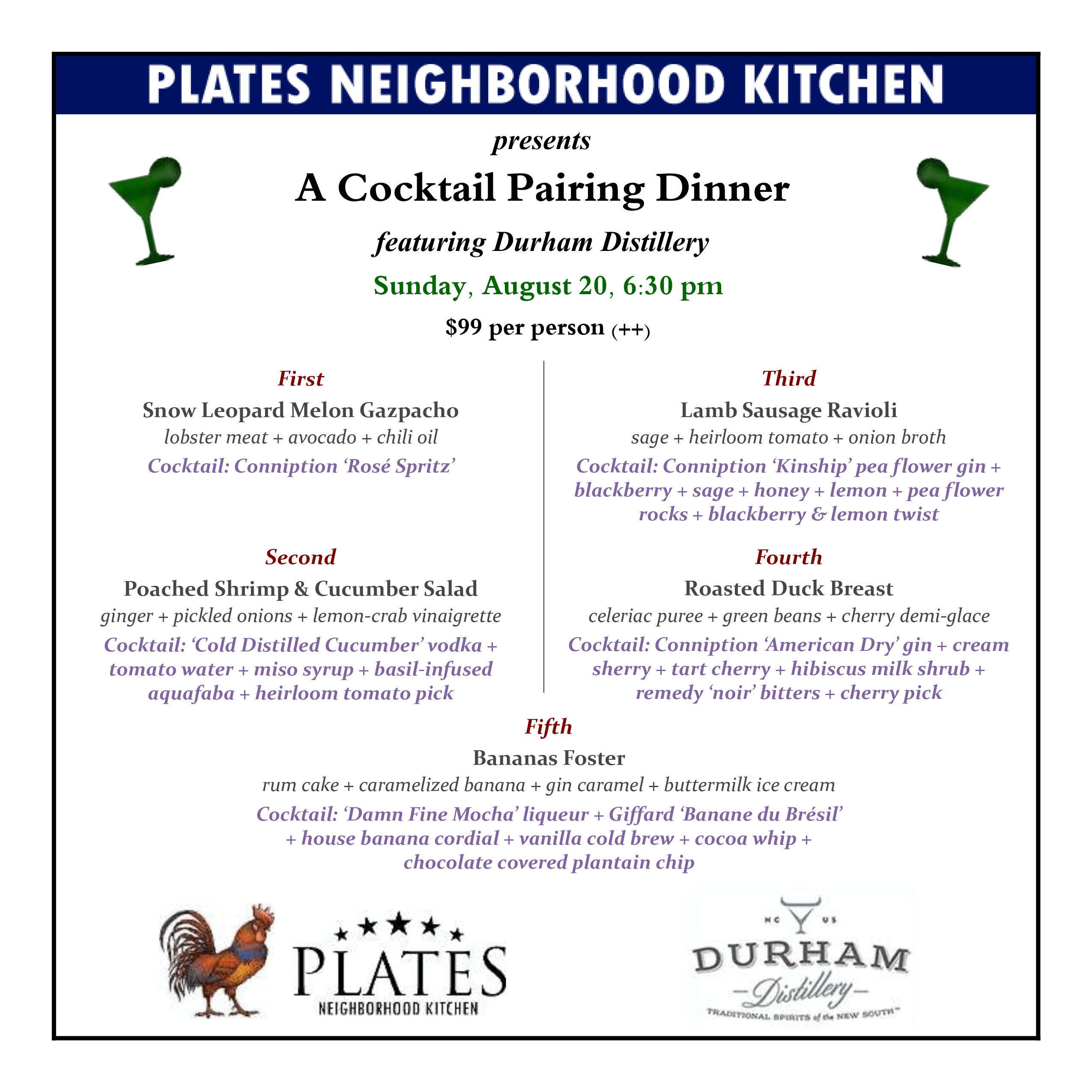 COCKTAIL_DINNER Plates Neighborhood Kitchen