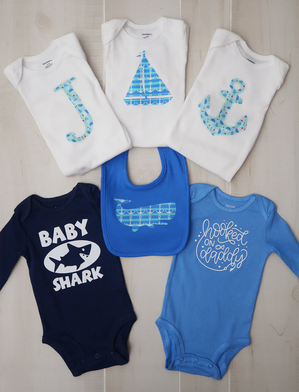 DIY Onesie Making Station for a Baby Shower Weekend Craft