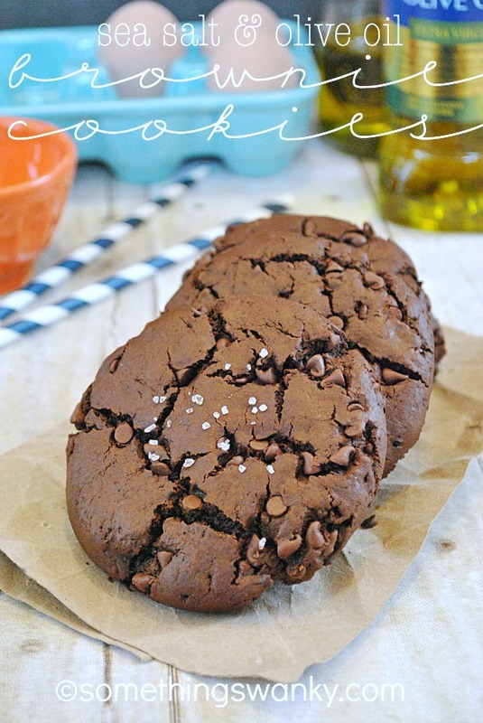 Sea Salt & Olive Oil Brownie Cookies