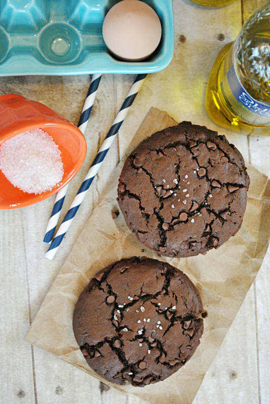 Sea Salt & Olive Oil Brownie Cookies