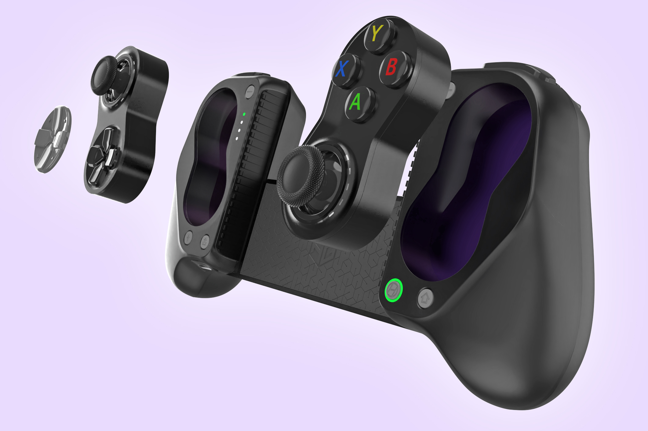 You can turn this modular clamp-on controller into an N64 or GameCube gamepad