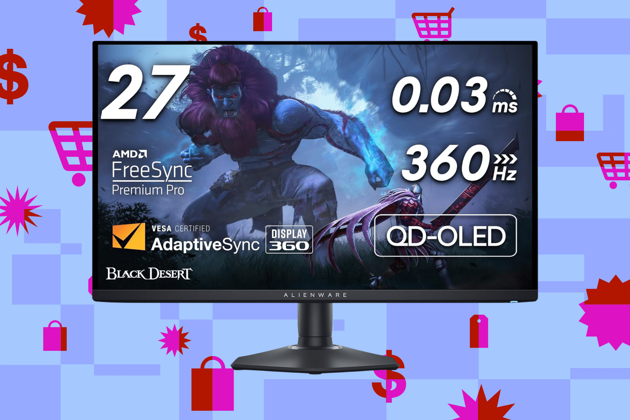 Alienware’s fast 27-inch QD-OLED gaming monitor is 23 percent off