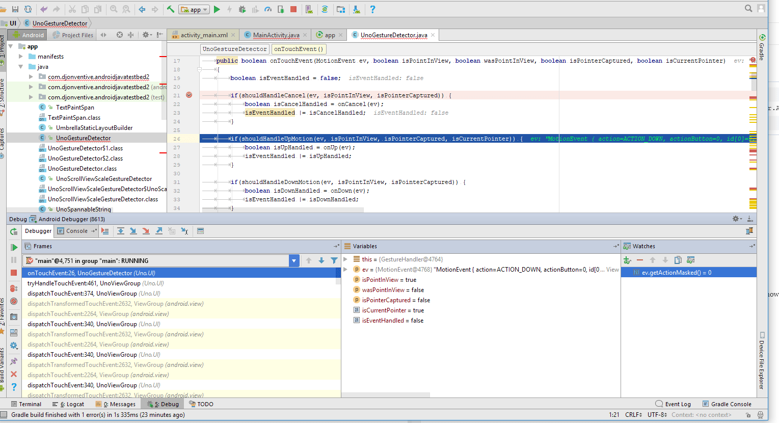 Debugging Uno.UI Java code with Android studio