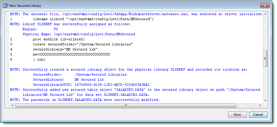 Creating a Metadata Bound Library with SAS 9.4