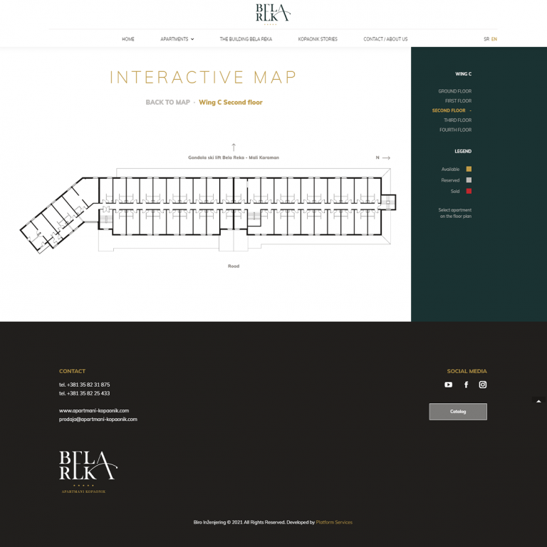 Bela Reka apartments Platform Services