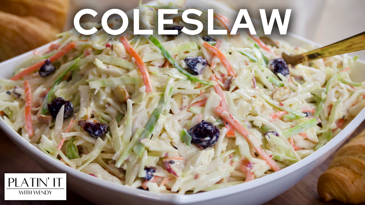 Creamy Coleslaw Salad Platin' It With Wendy