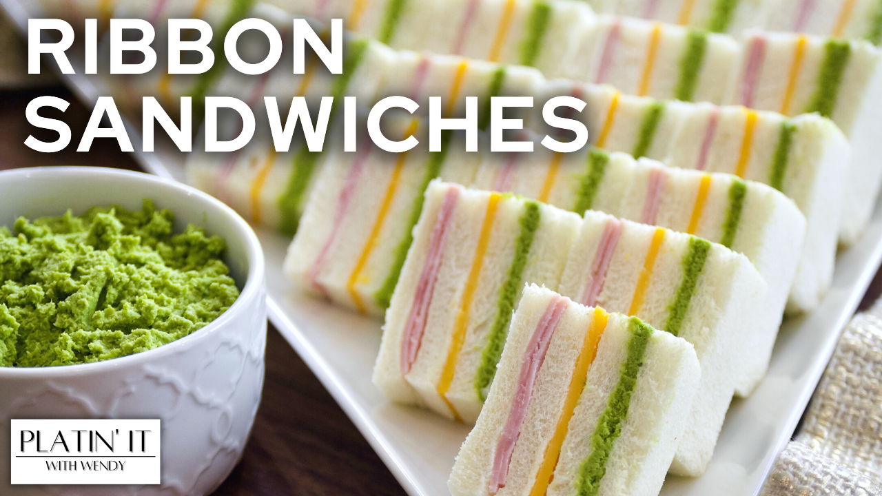 Goan Green Coconut Chutney Ribbon Sandwich Platin' It With Wendy