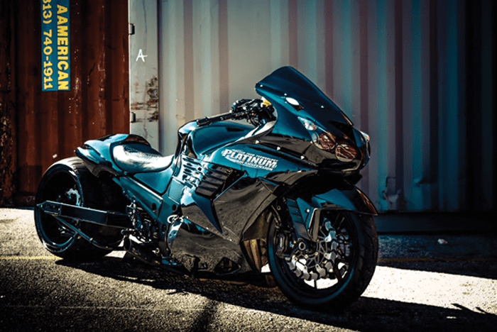 Simple Air Ride Kit Kawasaki ZX14 Platinum Air Suspension