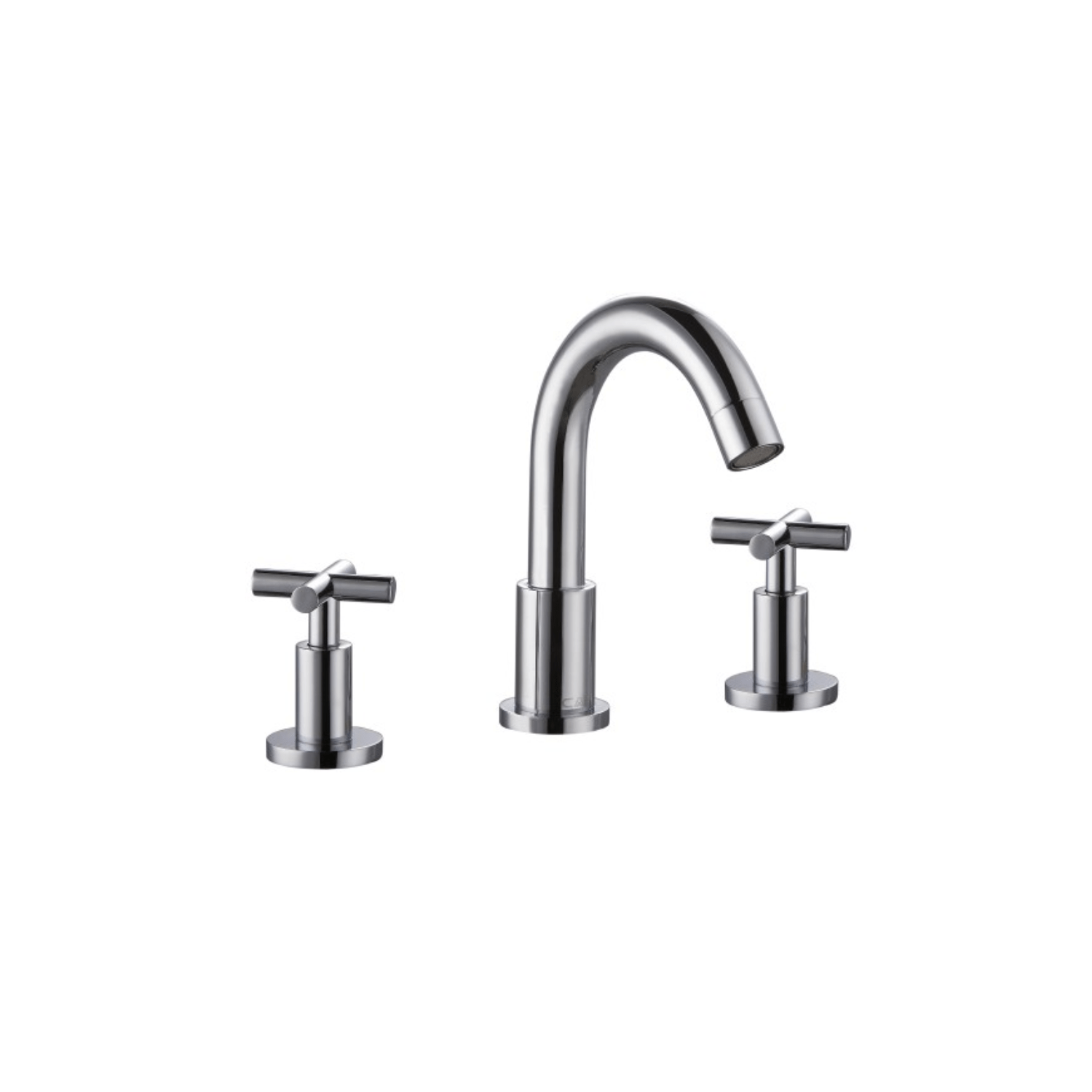 CAE Victoria 8" Vanity Faucet w Cross Handles Chrome Platinum