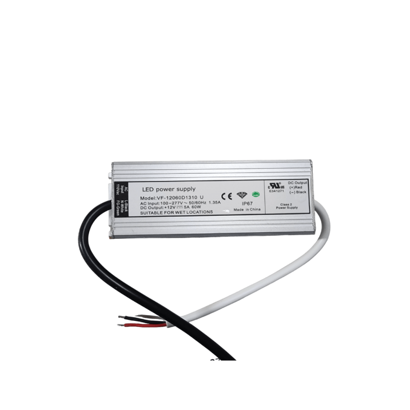 GOLED Waterproof LED Power Supply, Input 100240V AC, Output 12V DC