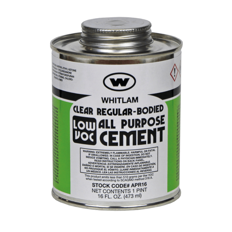 Whitlam PVC Cement Adhesive 1 Pint/ 16oz Platinum Imports Inc. Barbados