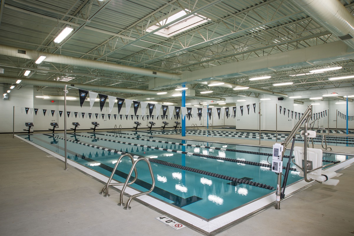 Swim Club Training Pools Project Constructed in Existing Warehouse