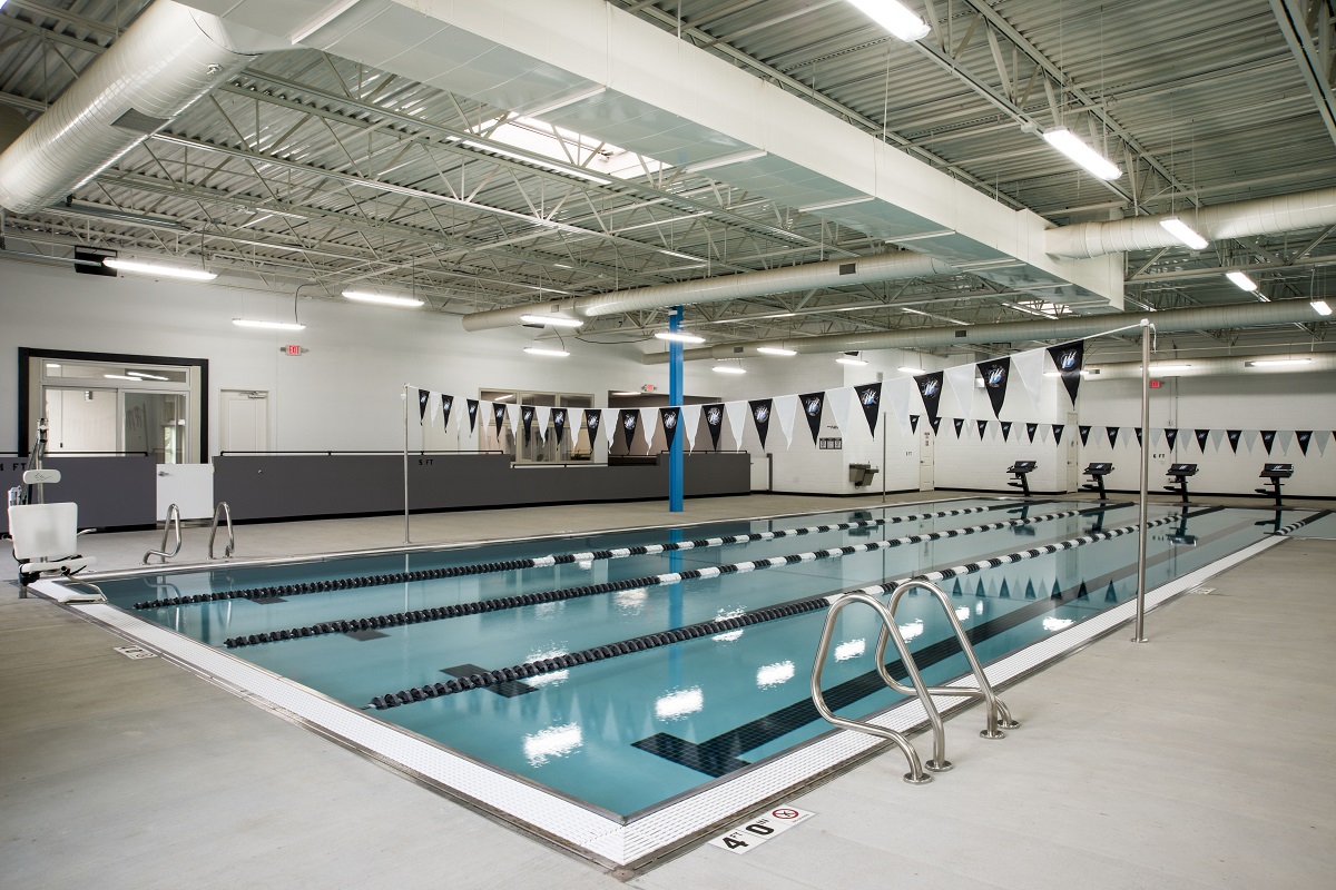 Swim Club Training Pools Project Constructed in Existing Warehouse