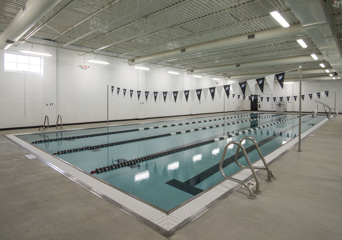 Swim Club Training Pools Project Constructed in Existing Warehouse