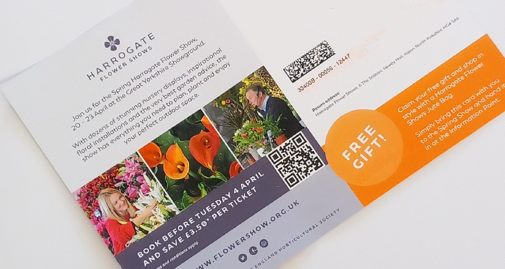 Harrogate Flower show case study by Platinum printers Yorkshire