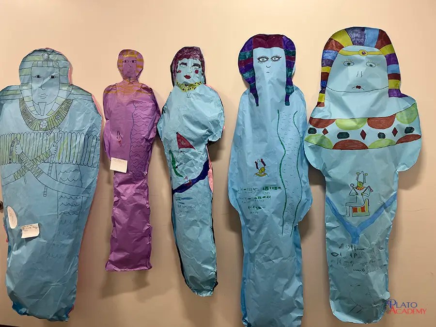 A Hallway Museum at Plato St. Petersburg Plato Academy