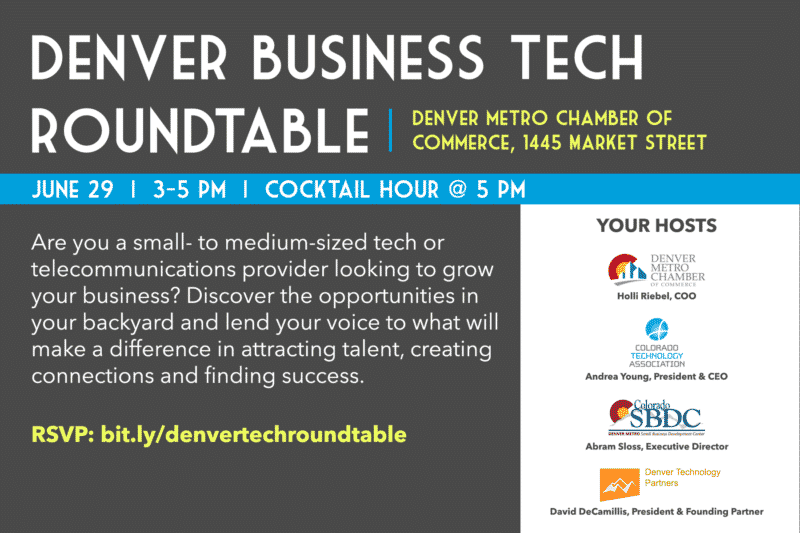 Denver Business Tech Round Table Platte River Networks