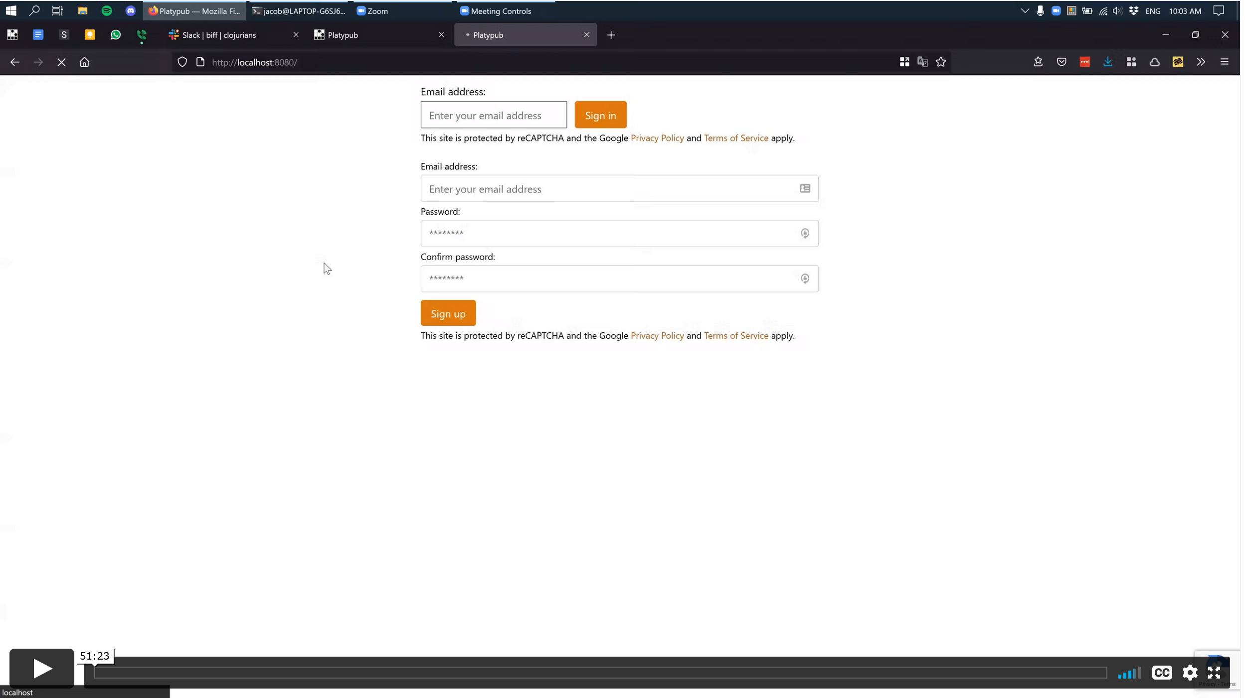 Biff Coding 5 password authentication