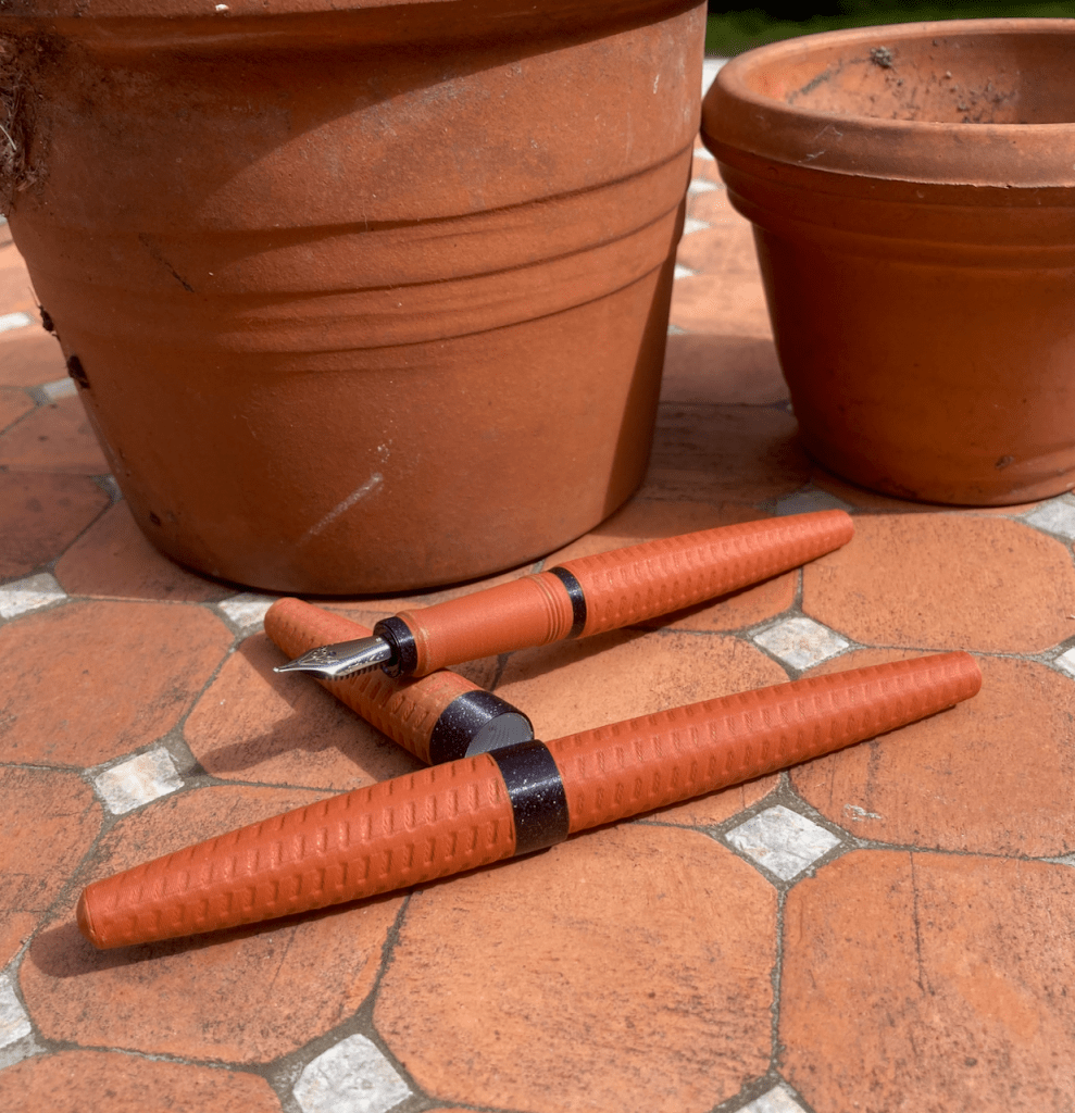 The terracotta platypus 3Dprinted fountain pens