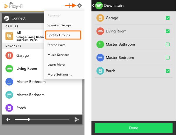 Can I stream Spotify in multiple rooms? | Play-Fi