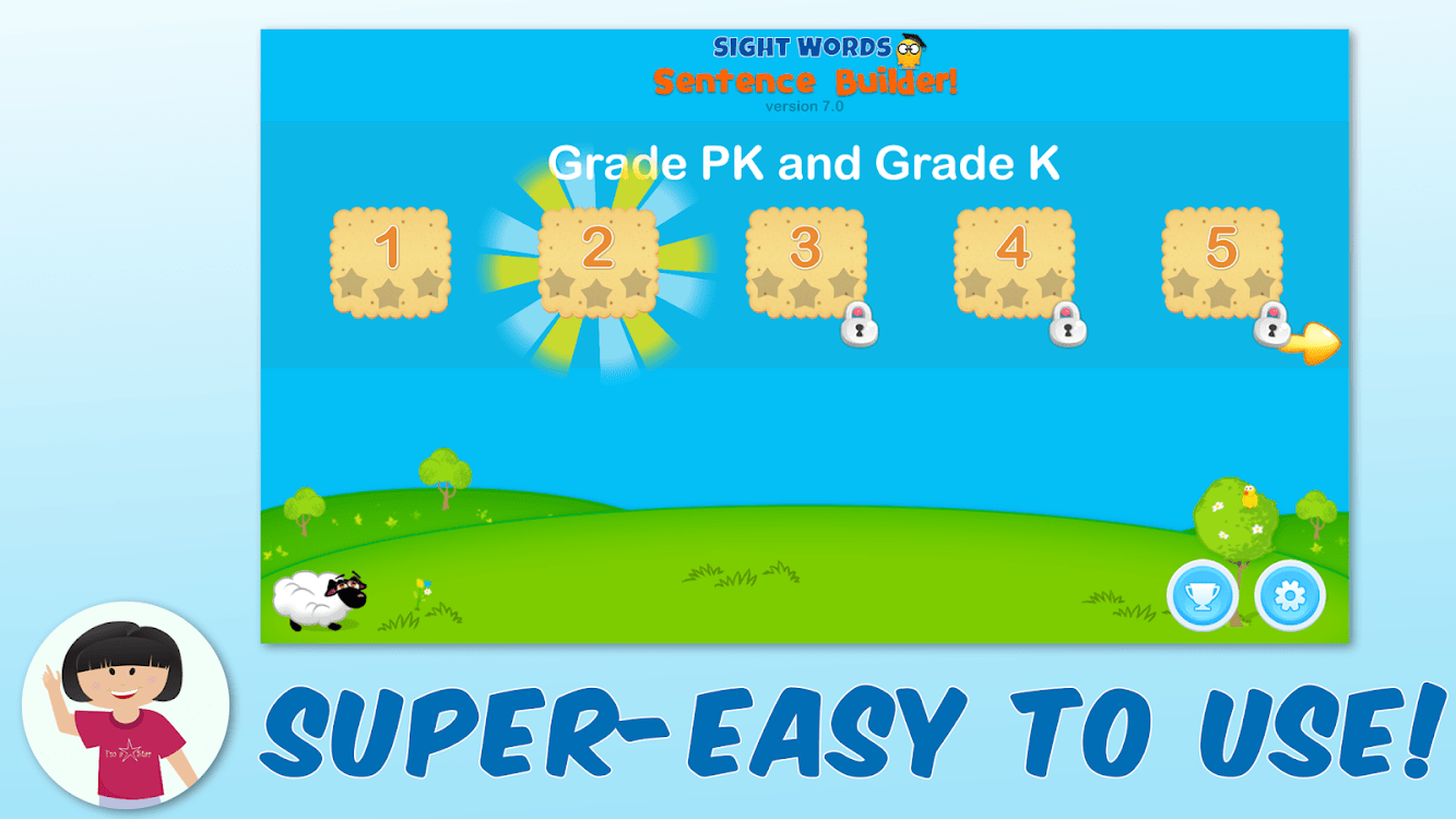 Sight Words Sentence Builder: Reading For Kids Oleh Sierra Vista Software - (Android Aplikasi) — Appagg