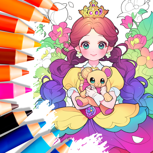 [下載] Cute Princess Coloring Game QooApp 遊戲庫