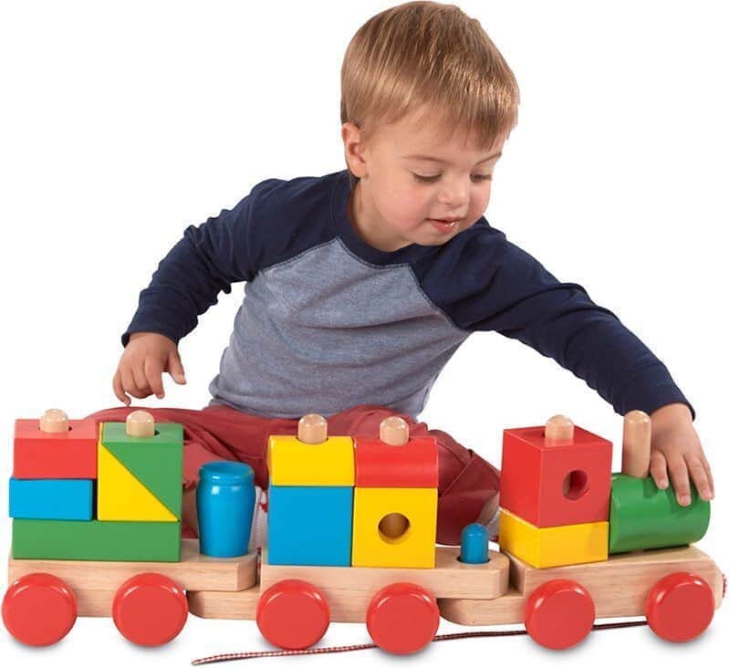 רכבת צבעונית ענקית עץ Melissa and Doug