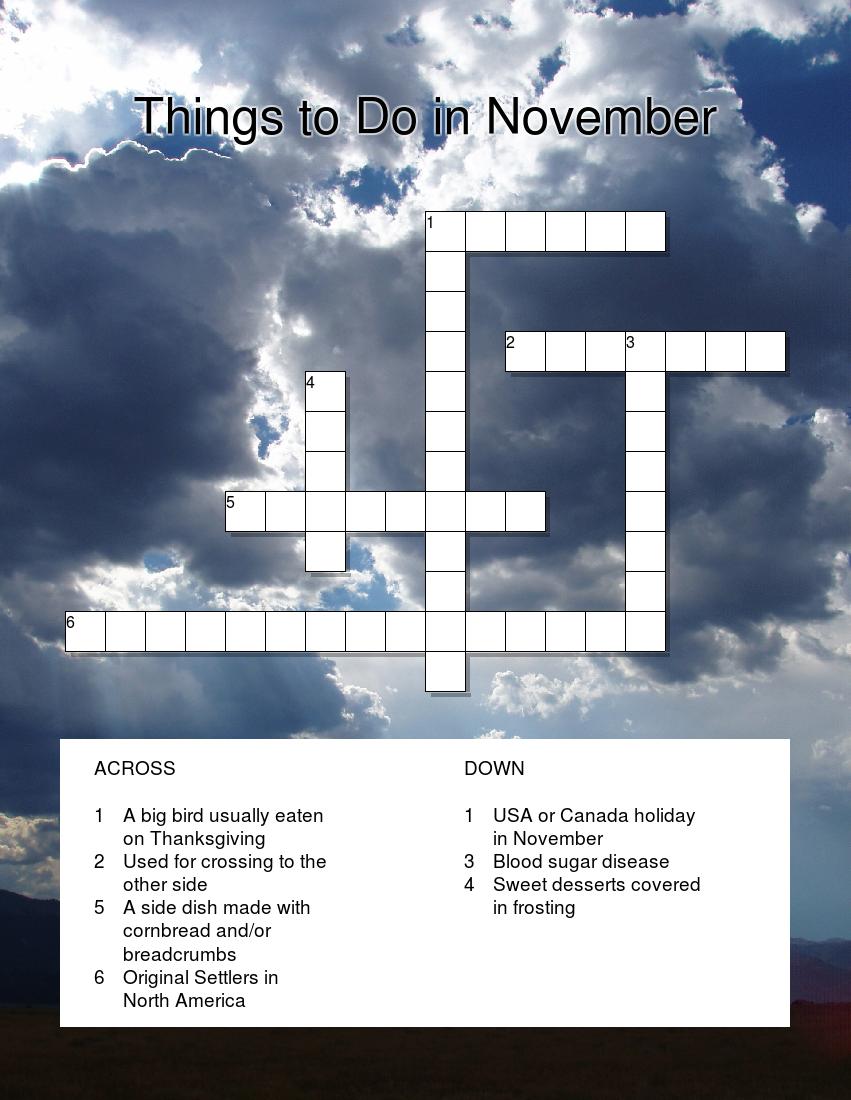 Interactive Crossword Puzzle