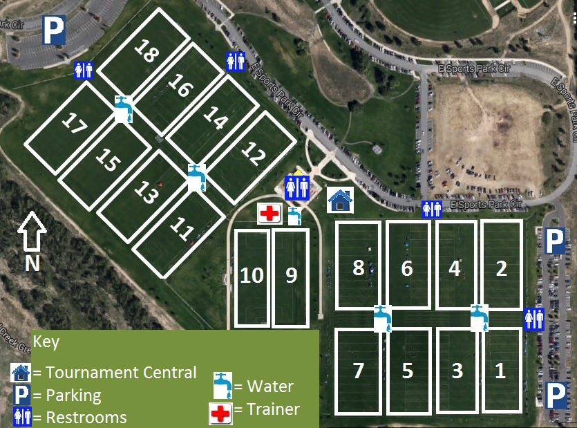 Event Field Map Play USA Ultimate