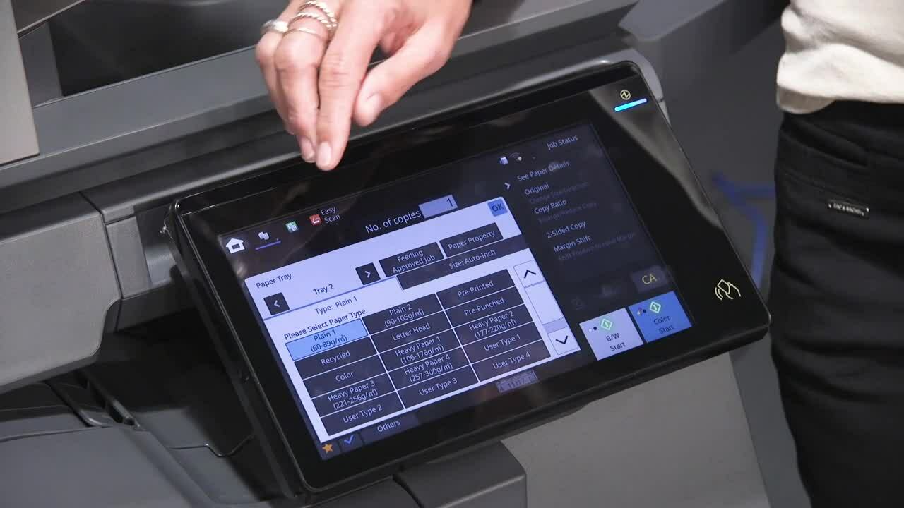 Tray Settings Copier Tutorial Videos Sharp Business Systems