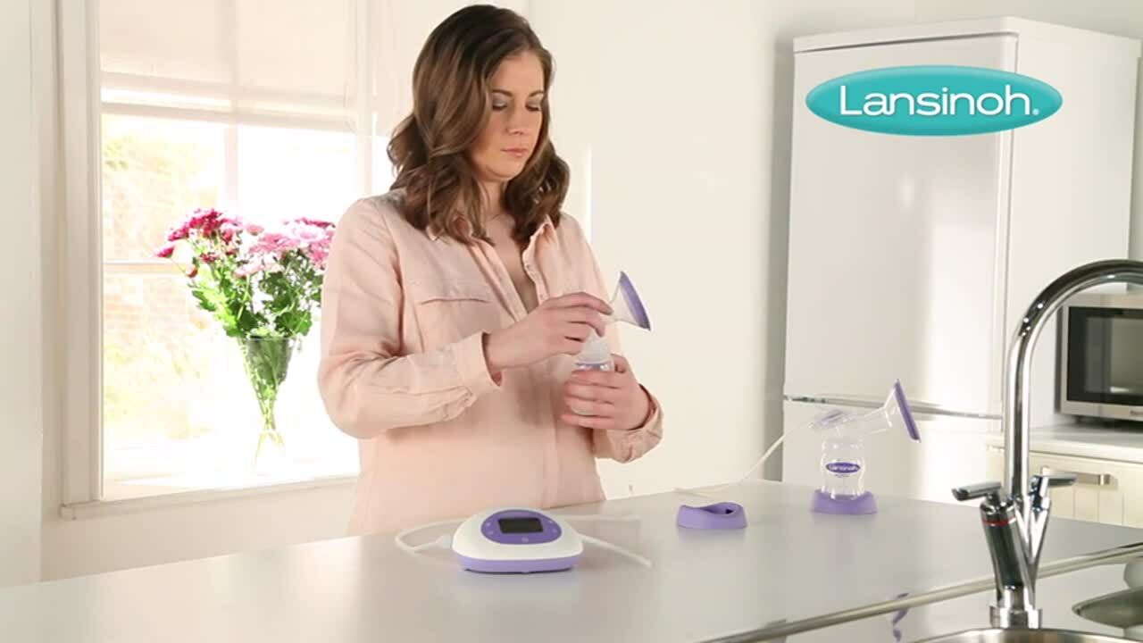 How to assemble Lansinoh® Double Electric Breast Pumps