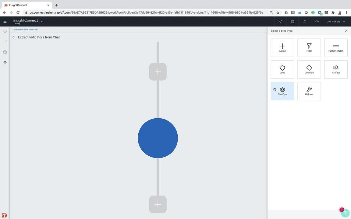 InsightConnect Automatic Indicator Extraction with Slack and