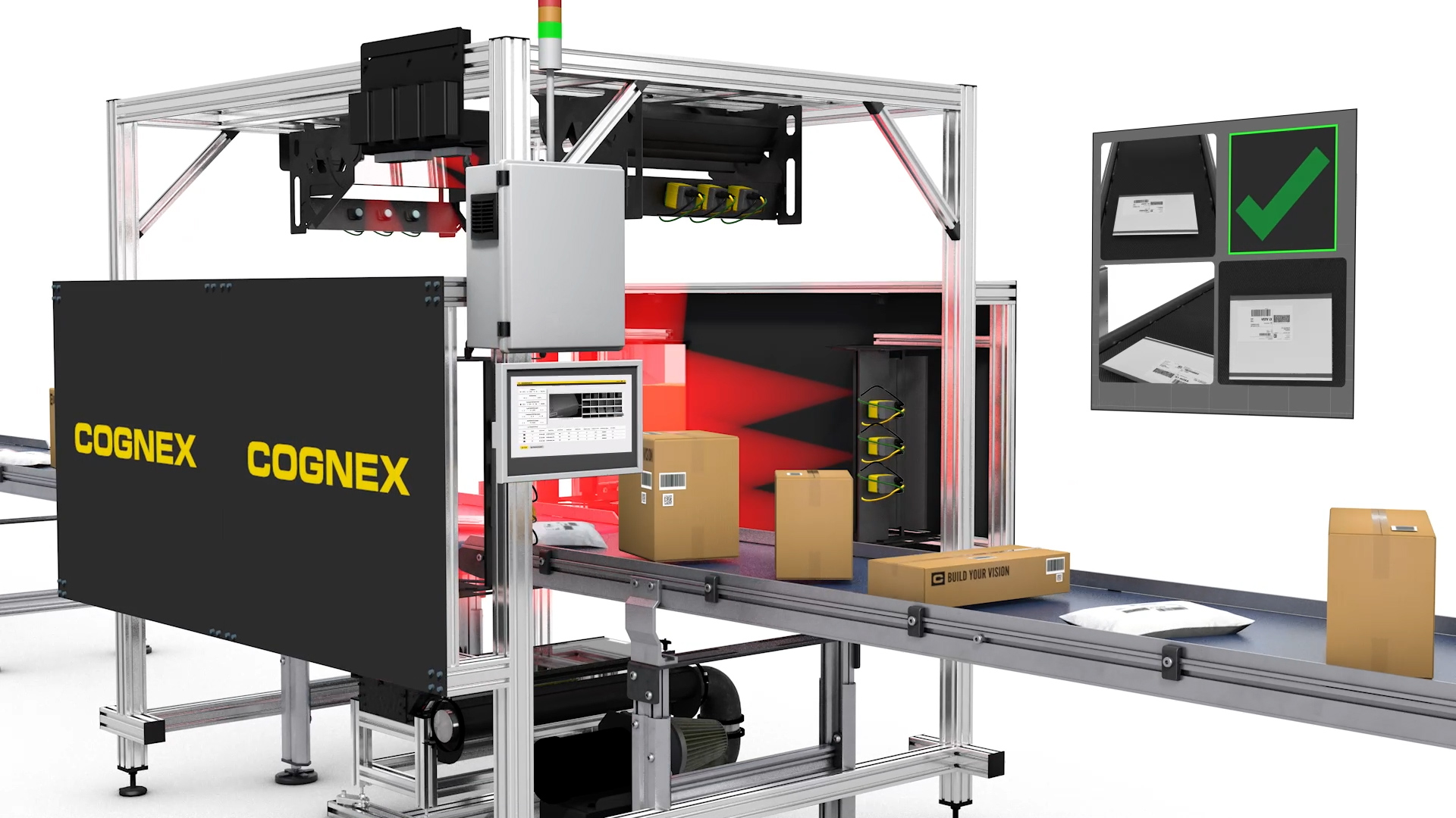Ship Sorter Scanning Video Cognex