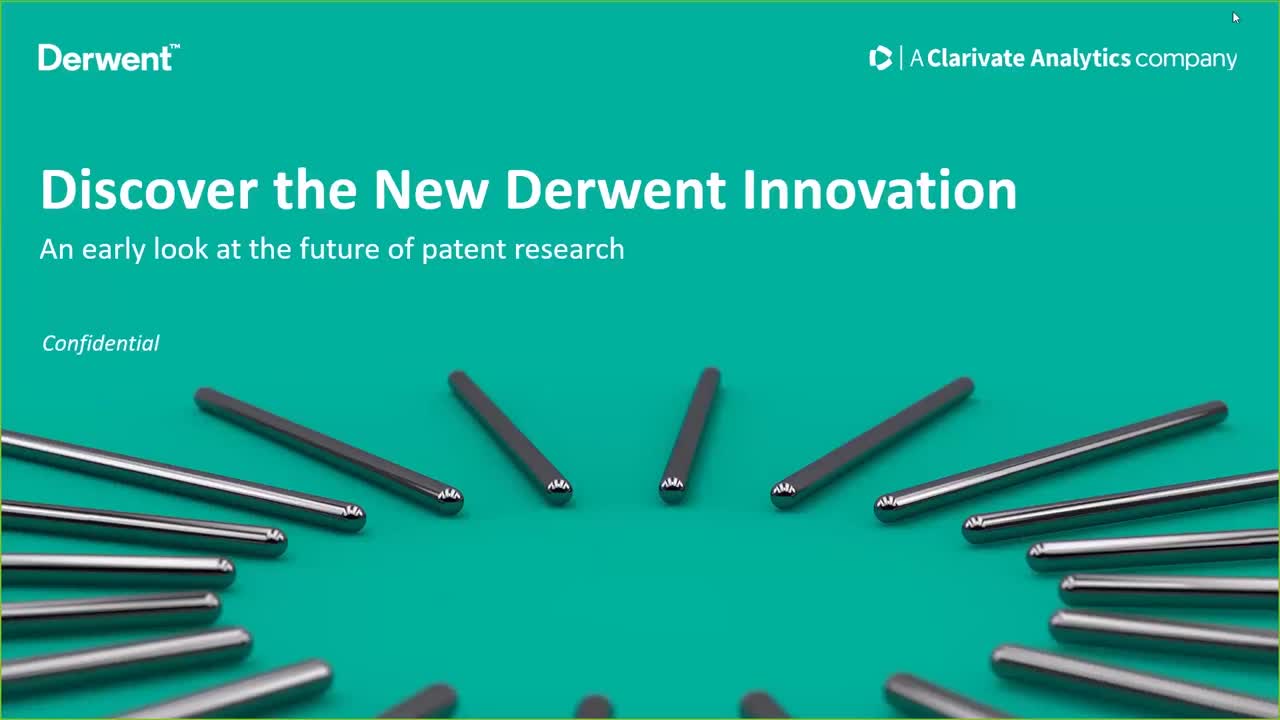 Discover the New Derwent Innovation Derwent