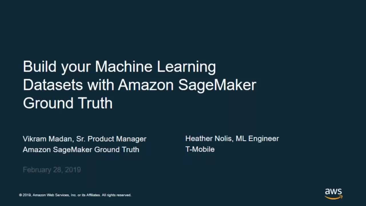 Build your Machine Learning Datasets with Amazon SageMaker Ground Truth