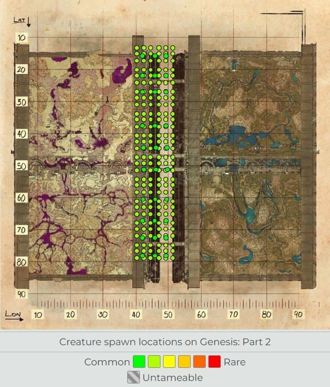 Ark Genesis Part 2 Guide de localisation et d'apprivoisement de