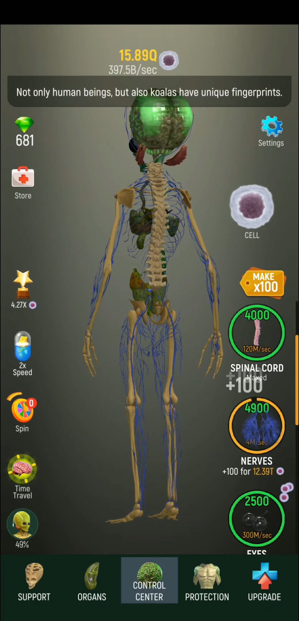 Скачать Idle Human v1.10.0 Мод много алмазов и денег