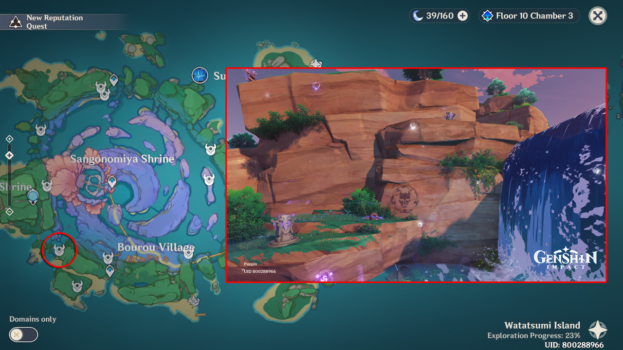 Where to Find Rinzou's Treasures in Watatsumi Island in Genshin Impact