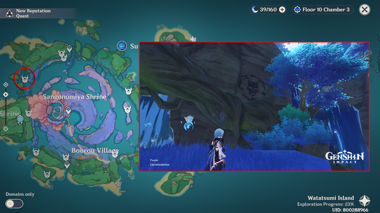 Where to Find Rinzou's Treasures in Watatsumi Island in Genshin Impact