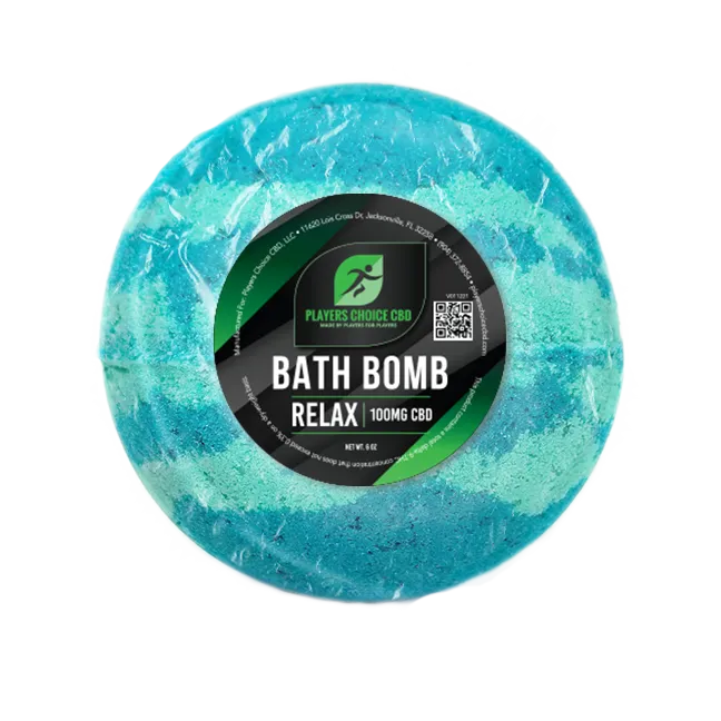 Bath Bomb with 100mg CBD Players Choice CBD