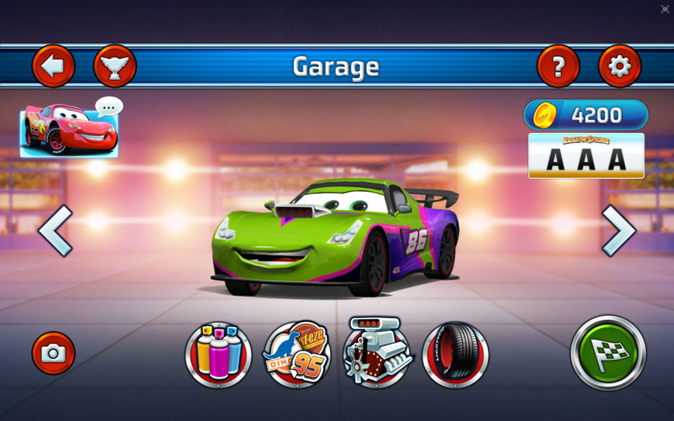 Cars Lightning Speed Playerthree