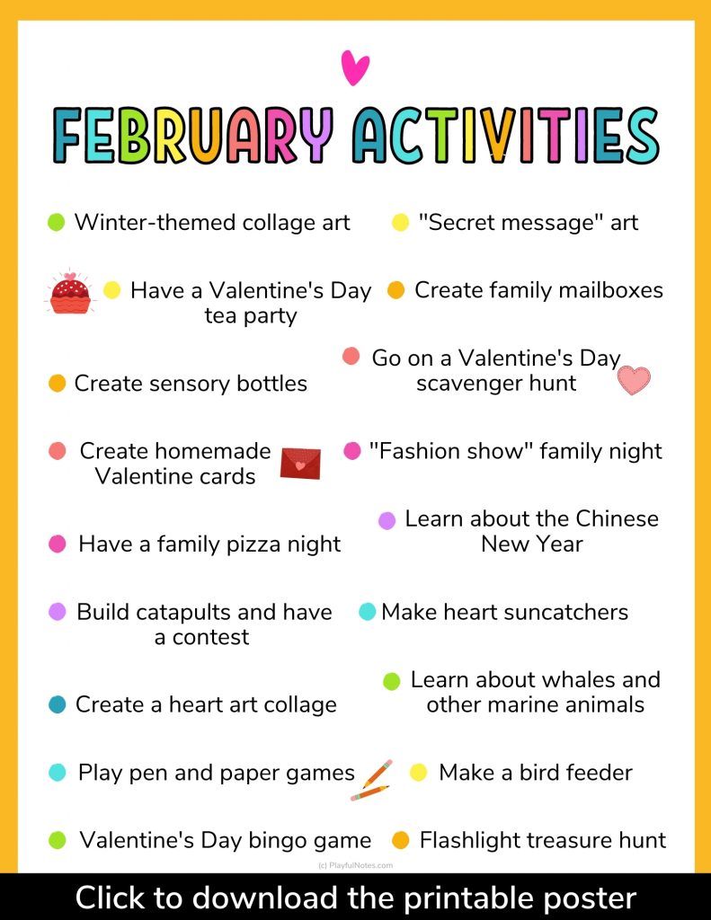 February activities Easy and fun ideas to enjoy with your kids
