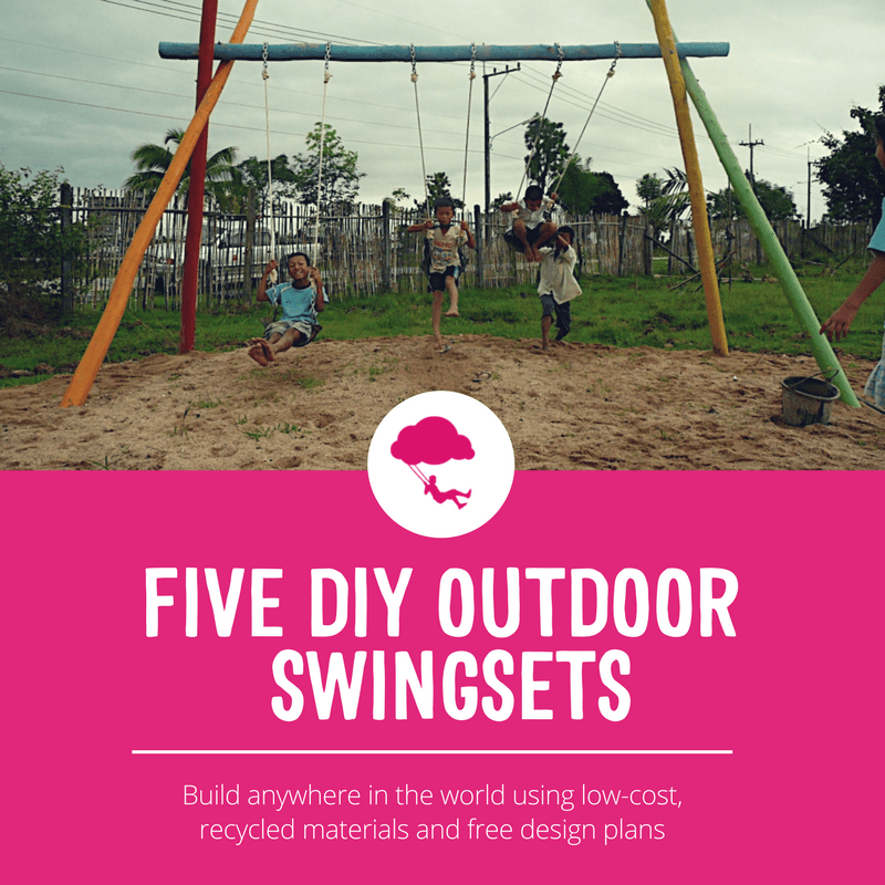 Five DIY outdoor swingsets Playground Ideas Playground Ideas