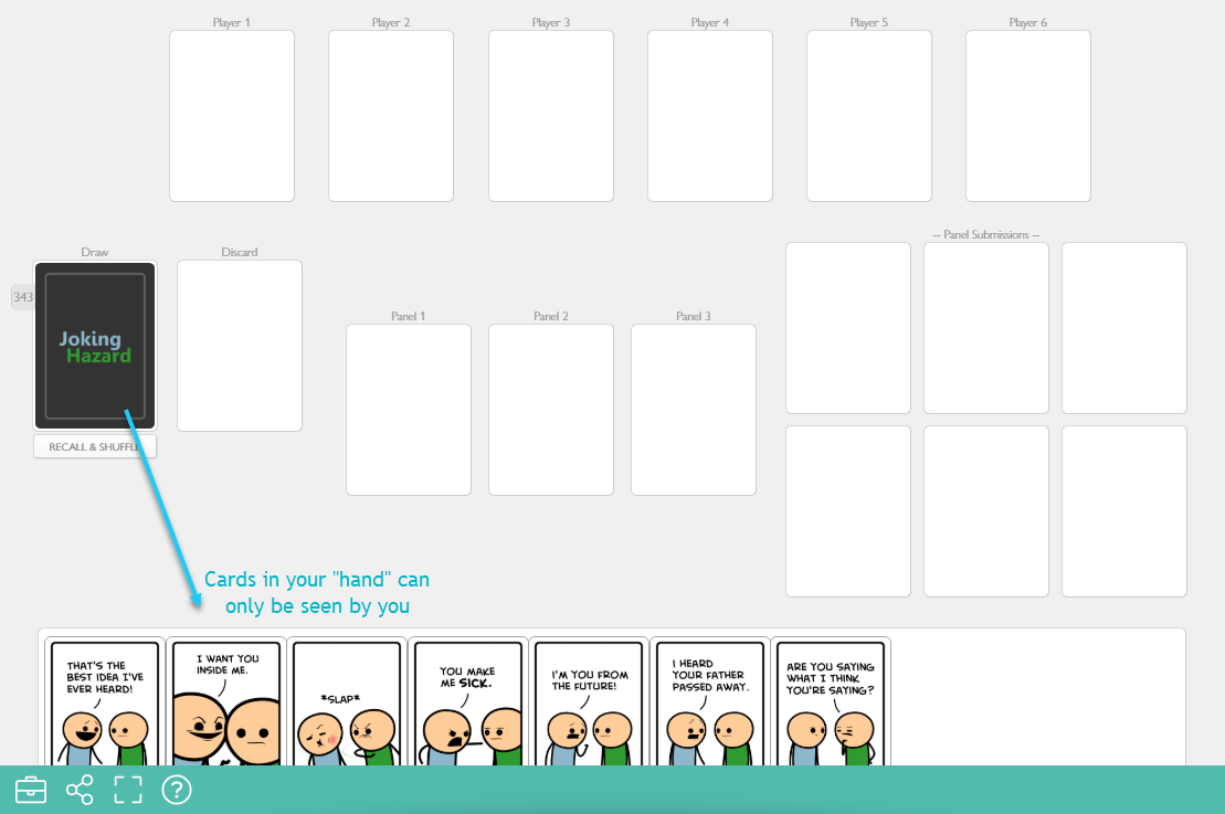 Multiplayer Joking Hazard™ online PlayingCards.io