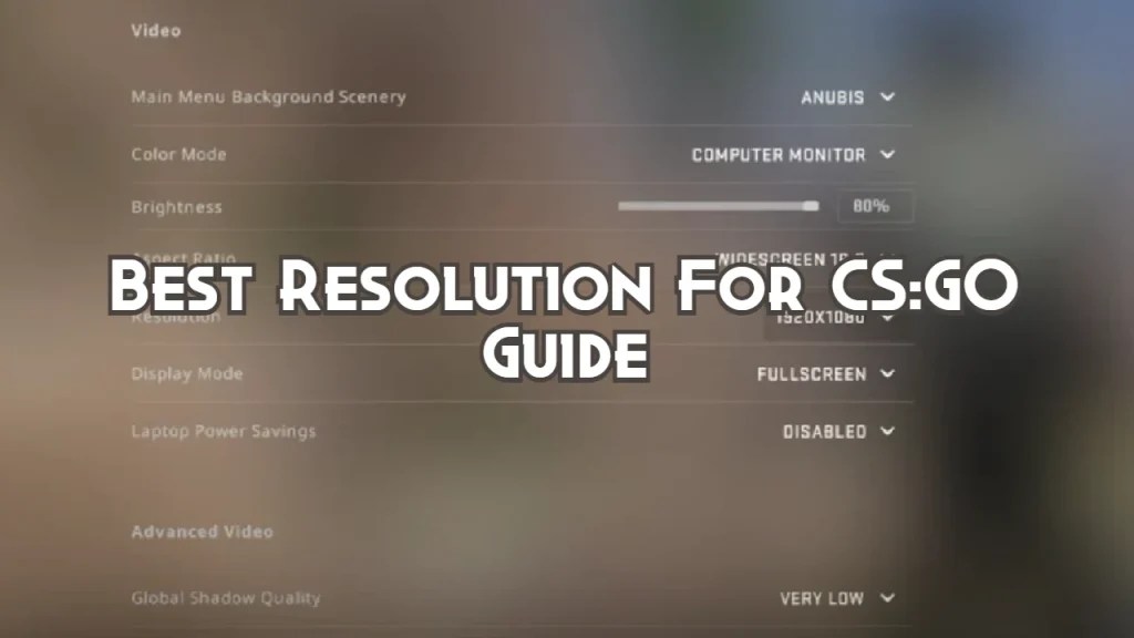 Best Resolution For CSGO Guide Playing History
