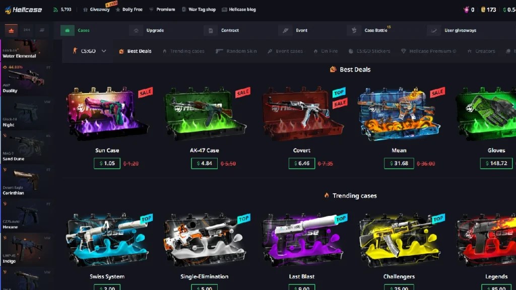 Best CS2 Case Opening Sites Free Cases and Skin December 2023 Playing History